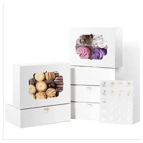 Packs Of Bakery Boxes With Windows On Sale! 1