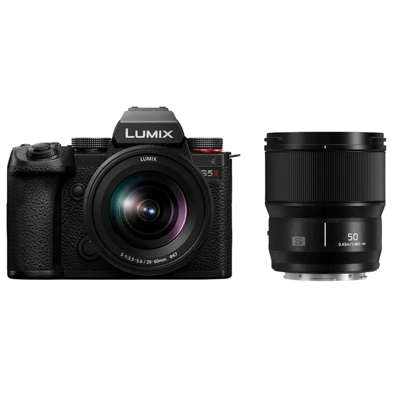 Panasonic Lumix S5ii 24.2Mp Mirrorless Camera With 20-60Mm & 50Mm Lenses 1