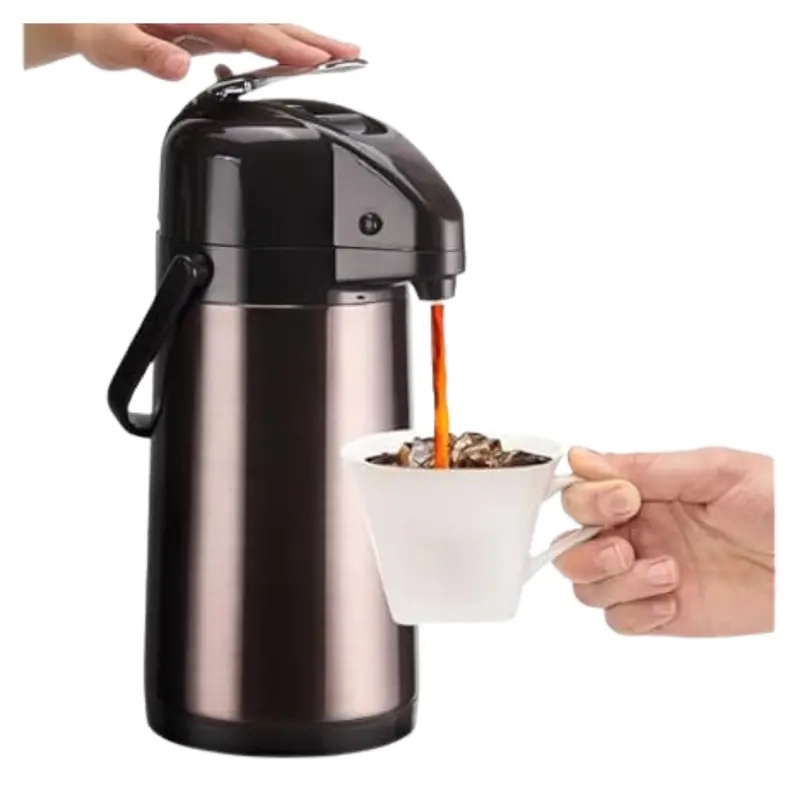Paracity Airpot Coffee Carafe Drink Dispenser With Double Pump 1