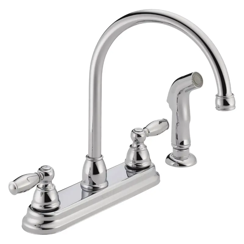 Peerless Claymore 2-Handle Kitchen Sink Faucet With Side Sprayer 1