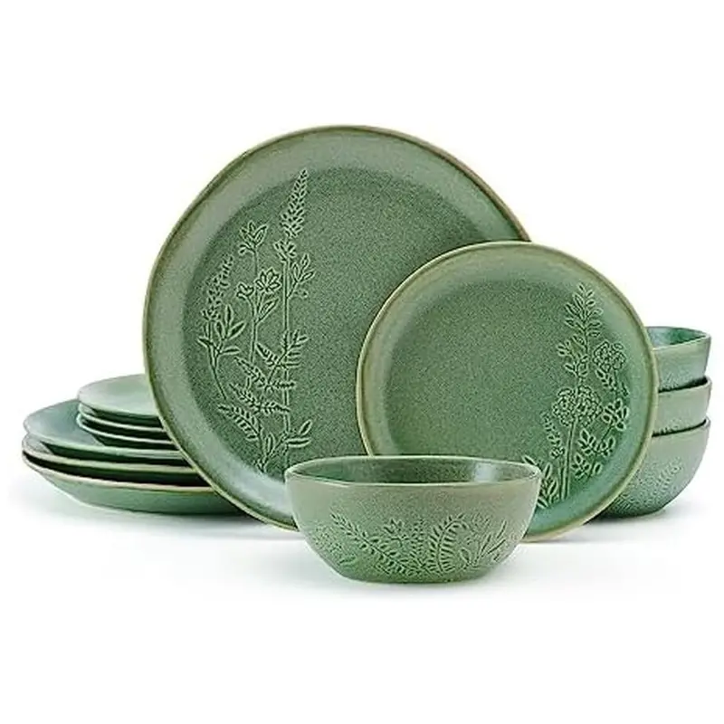 Pfaltzgraff Carrie 12 Piece Dinnerware Set, Service For 4 1