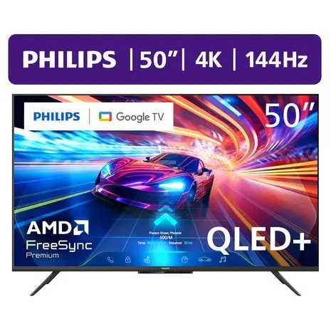 Philips 50” 144Hz Qled+ 4K Google Smart Tv 1