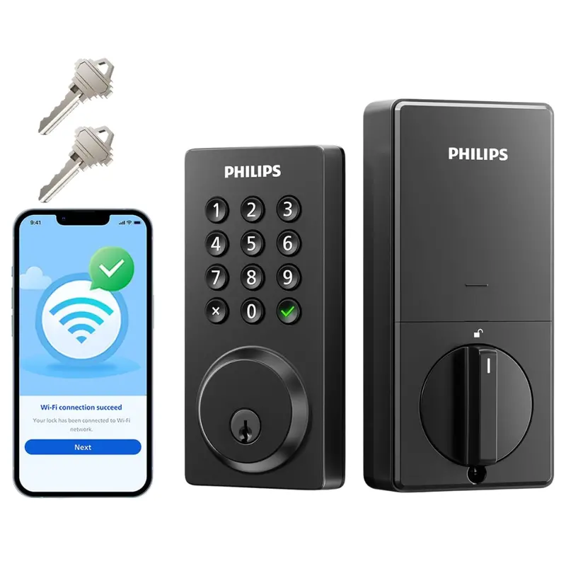 Philips Ip54 Waterproof Smart Door Lock Built-In Wifi 1