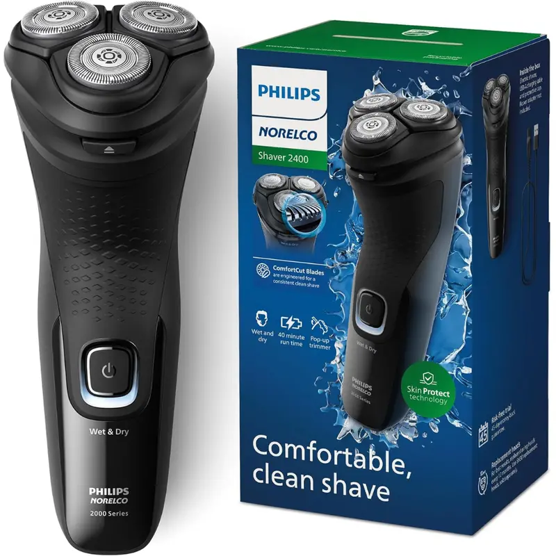 Philips Norelco 2400 Series Wet & Dry Electric Shaver Pop-Up Trimmer 1