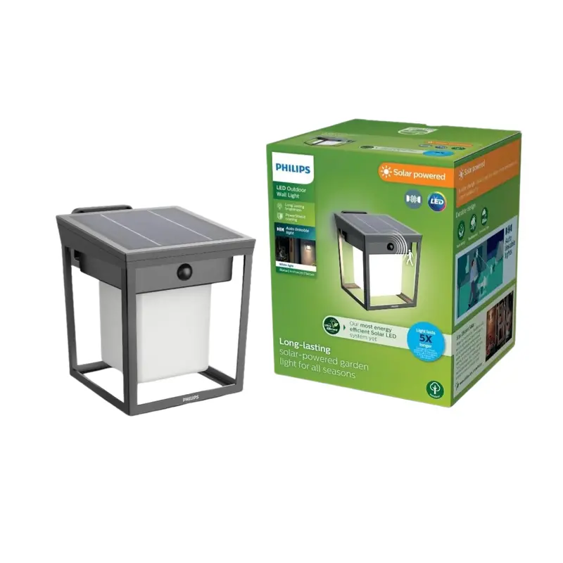 Philips Solar Led 1-Pack Ultra-Efficient Wall Lantern 1