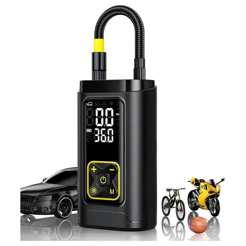 Philoent Portable Air Tire Inflator With Led Light 1