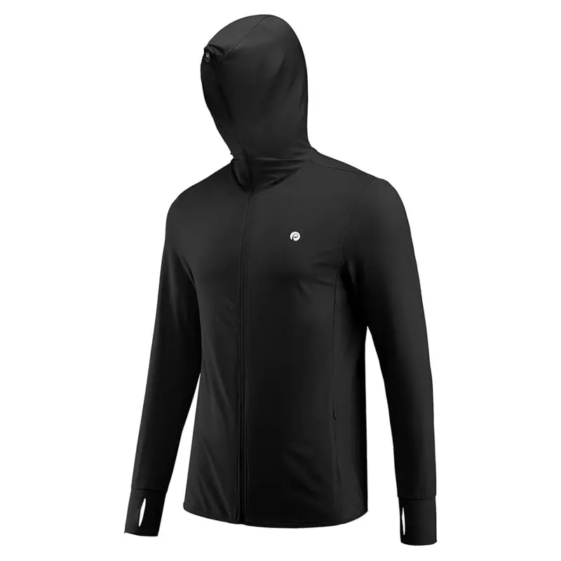Pinspark Men's Upf50+ Full-Zip Outdoor Hoodie With Pockets 1