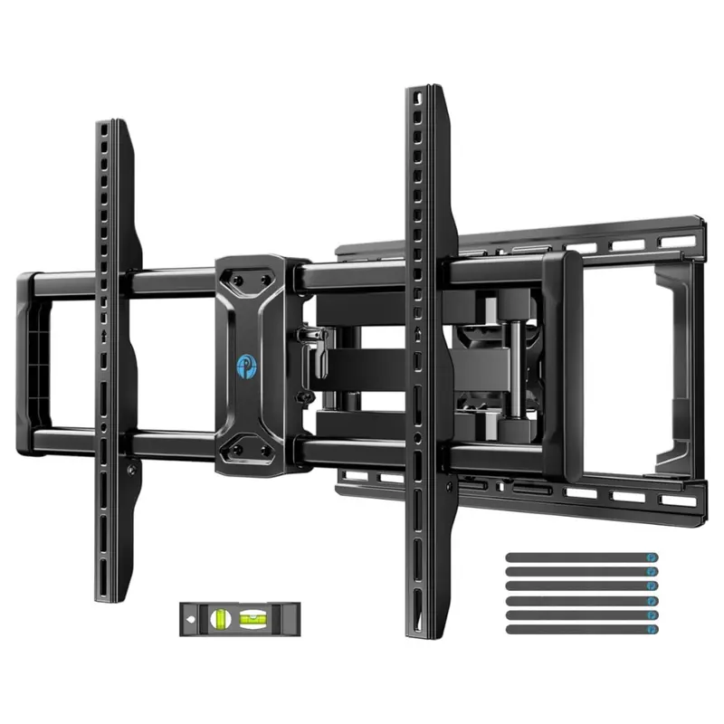 Pipishell Full Motion Tv Wall Mount For 42"-85" Tvs (132 Lbs Cap.) 1