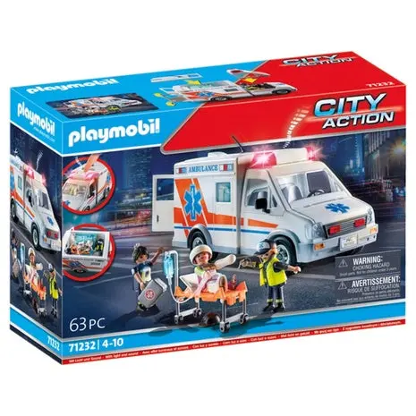Playmobil Ambulance With Accessories And 3 Figures 1