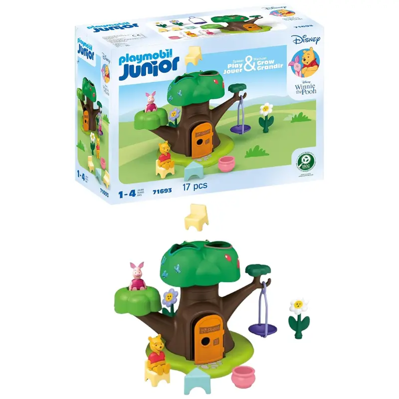Playmobil Junior & Disney: Winnie The Pooh's & Piglet's Tree House 1
