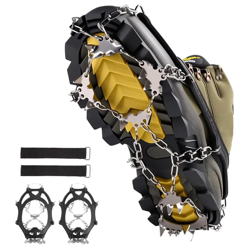 Pnosnesy Walk 24 Spikes Crampons With Durable Alloy Teeth 1