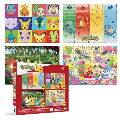 Pokémon 4-In-1 Kids Jigsaw Puzzles 1