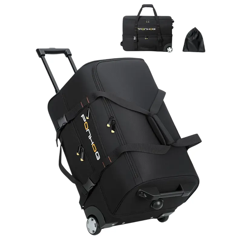 Ponhog 22" Water Resistant Rolling Duffle Bag With Wheels 1