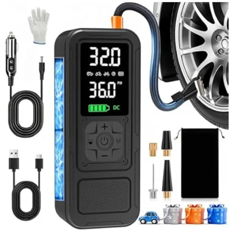 Portable 4X Faster 6000Mah Y34 Tire Inflator Air Compressor 1