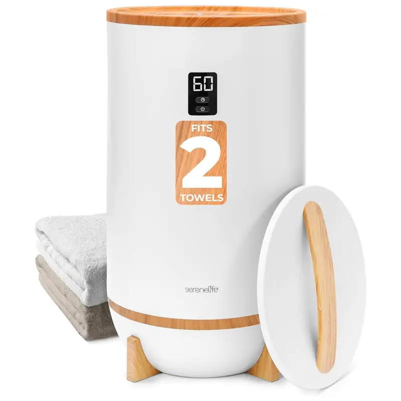 Portable Bathroom Towel & Blanket Warmer With Led Ring 1