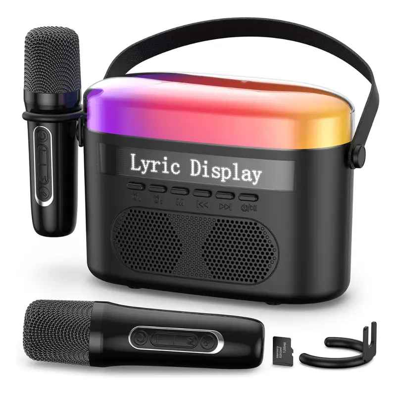Portable Bluetooth Karaoke Machine With Display & Dual Speakers 1