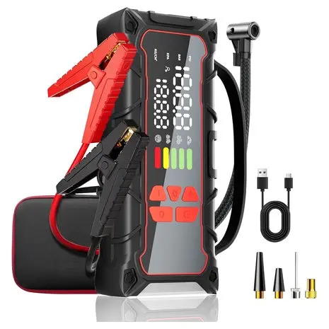 Portable Car Battery Jumper Starter With 160Psi Tire Inflator 1