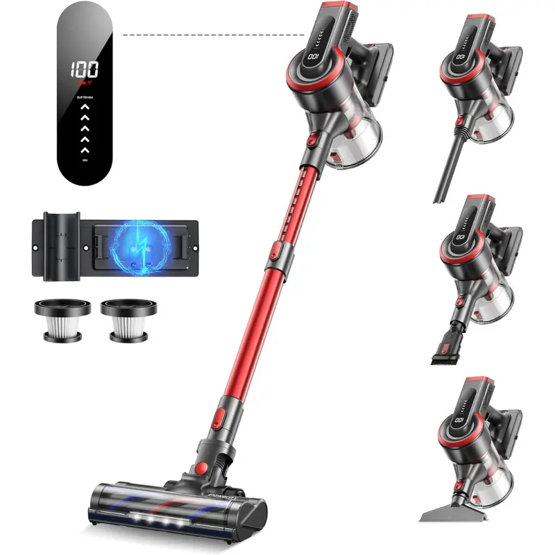 Powerffy 450W 40Kpa Suction Cordless Stick Vacuum Cleaner 1