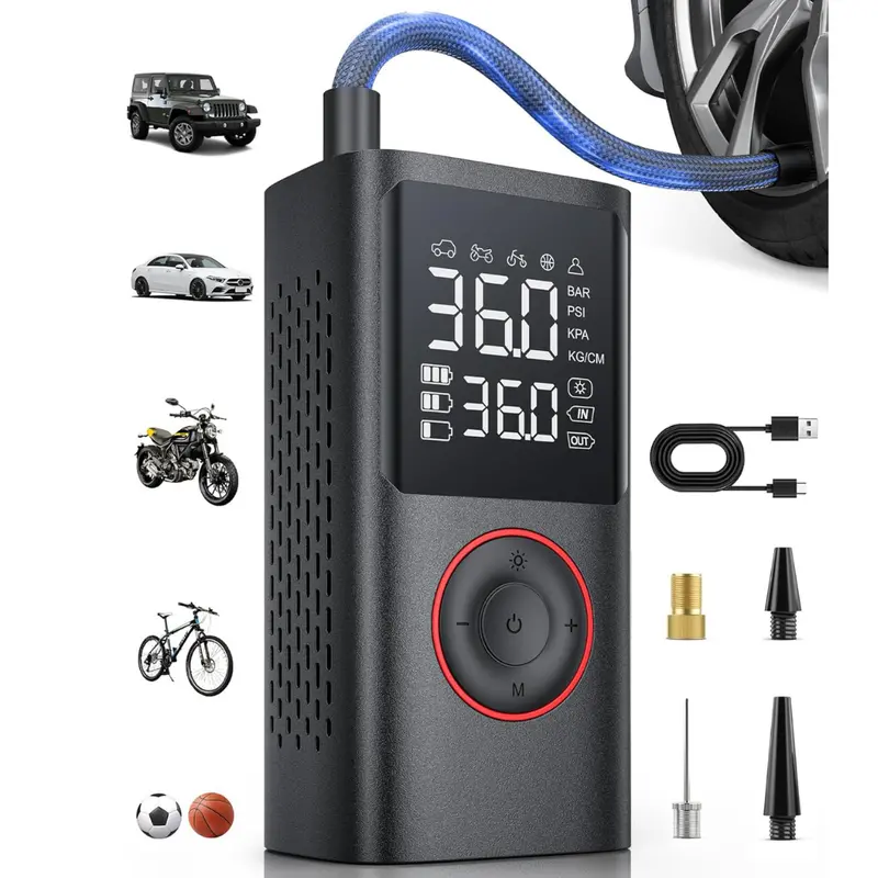 Powools Portable 150Psi Cordless Air Compressor & Tire Inflator 1