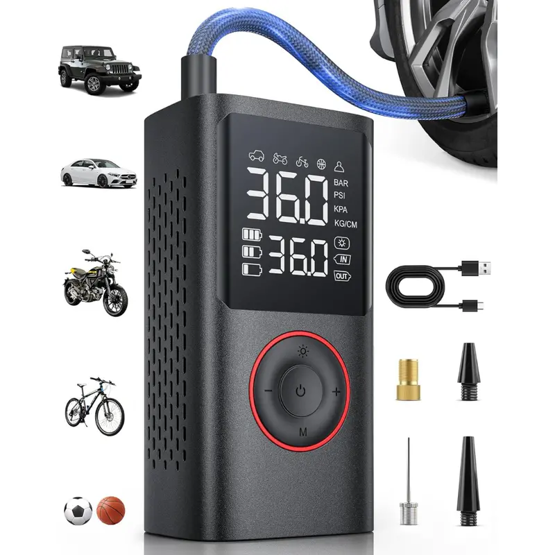 Powools Portable 150Psi Cordless Air Compressor & Tire Inflator 1