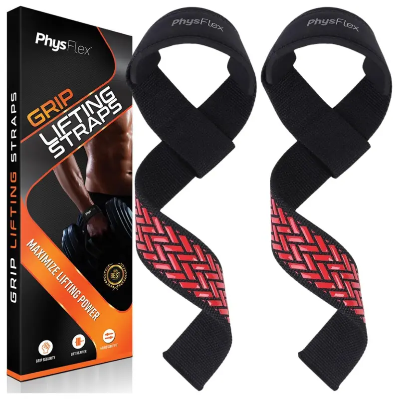 Premium Cotton And Padded Anti-Slip Grip Lifting Straps 1