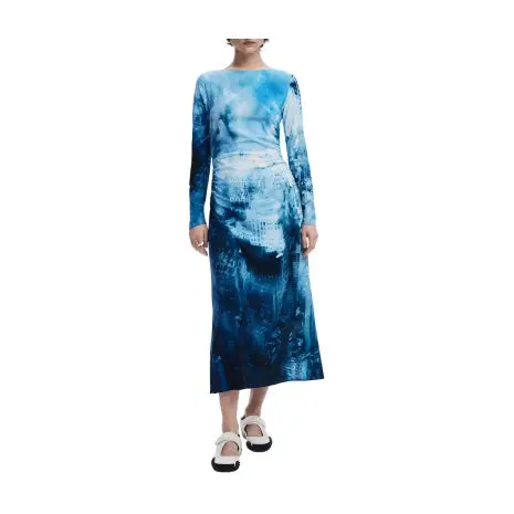 Print Long Sleeve Maxi Dress 1
