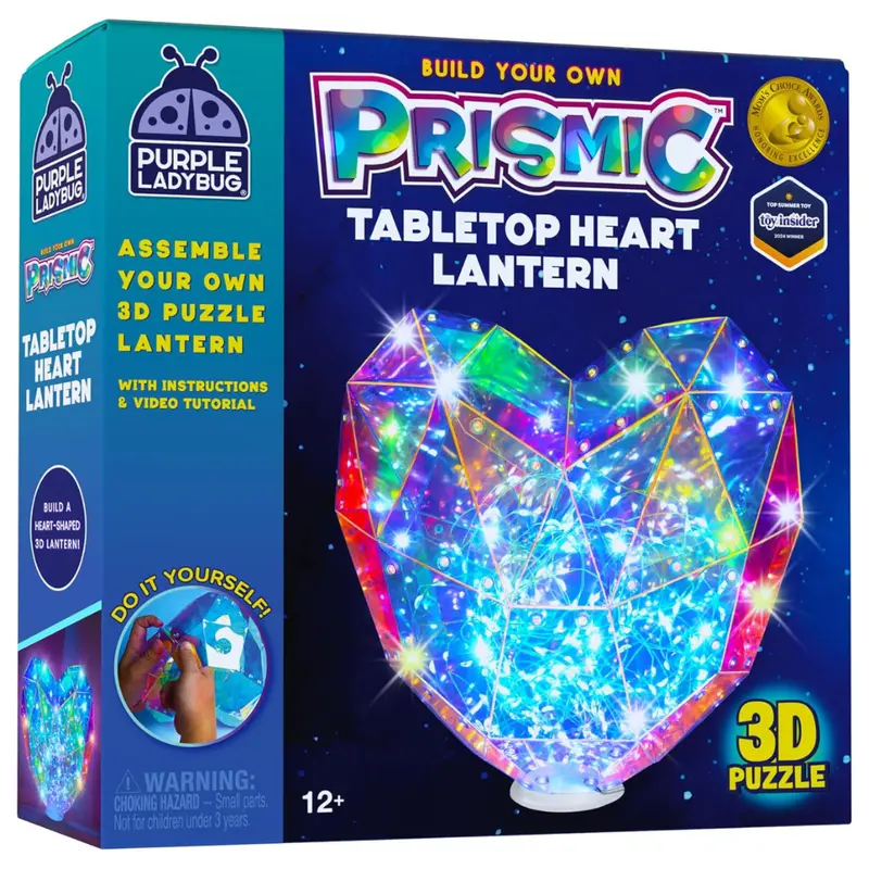 Prismic Make Your Own 3D Heart Table Light Craft Kit 1