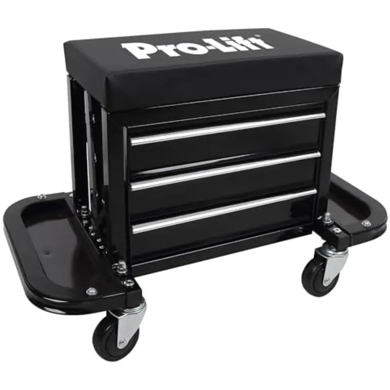 Pro-Lift Mechanic Roller Seat With Tool Box (400 Lbs Capacity) 1