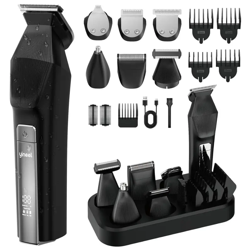 Professional All-In-One Waterproof Cordless Beard Trimmer Kit 1