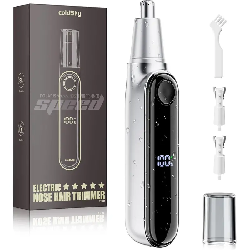 Professional Painless Ear & Nose Hair Trimmer With Led Display 1