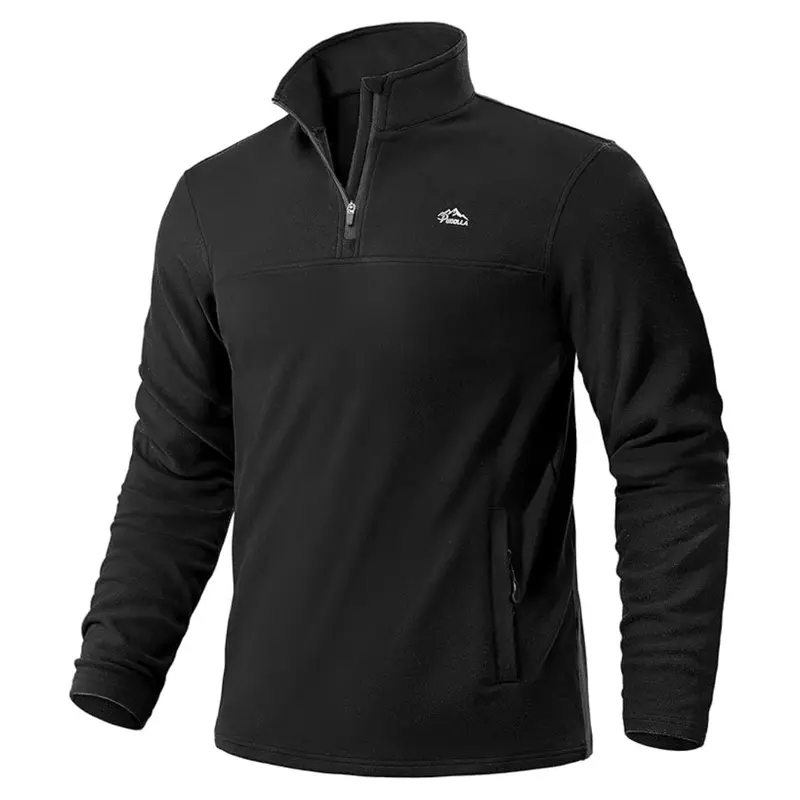 Pudolla Men's Quarter Zip Pullover Fitness Athletic Sweatshirts (Various) 1