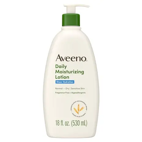 Pump Bottle Aveeno Sheer Hydration Fragrance-Free Lotion 1