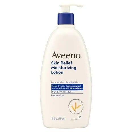 Pump Bottle Aveeno Skin Relief Fragrance-Free Body Lotion 1
