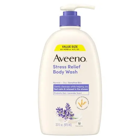 Pump Bottle Aveeno Stress Relief Body Wash 1