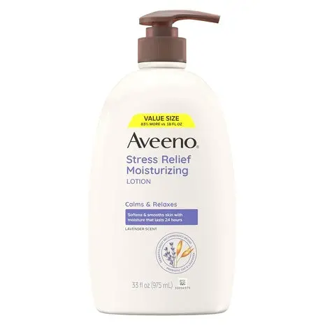 Pump Bottle Aveeno Stress Relief Moisturizing Body Lotion 1