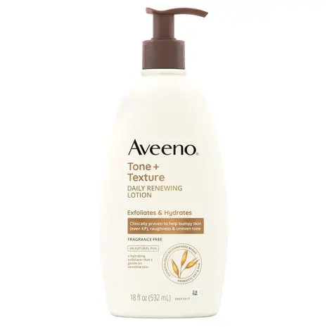 Pump Bottle Aveeno Tone & Texture Daily Renewing Body Lotion 1