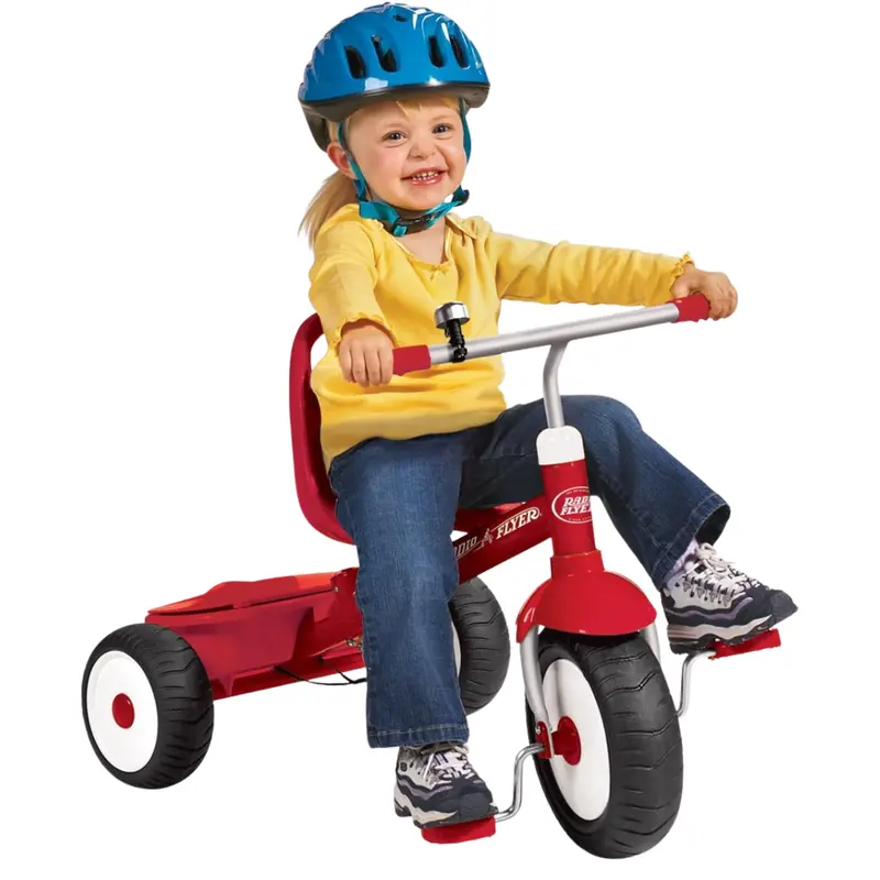 Radio Flyer 2-In-1 Deluxe Steer & Stroll Trike (Red) 1