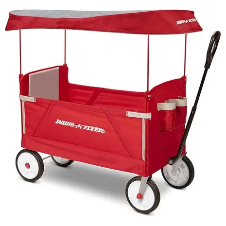 Radio Flyer 3-In-1 Ez Fold Wagon With Canopy 1