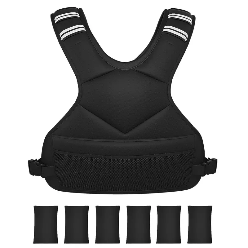 Ragebby Unisex 4-10Lb Adjustable Weighted Vest (Black) 1