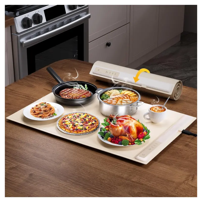 Rapid Heating Electric Warming Tray (Beige Or Gray) 1