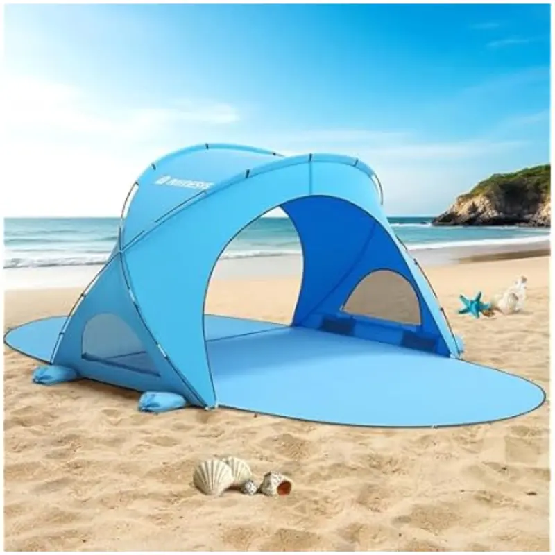 Raynesys Beach 1-3 Person Tent Sun Shelter With 2 Zippered Doors 1
