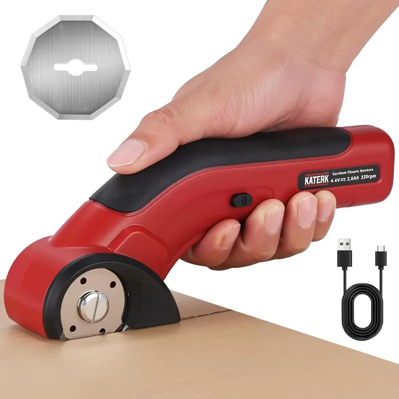 Rechargeable 4.4V Electric Cordless Cutter W/ 2-Pcs Blade 1