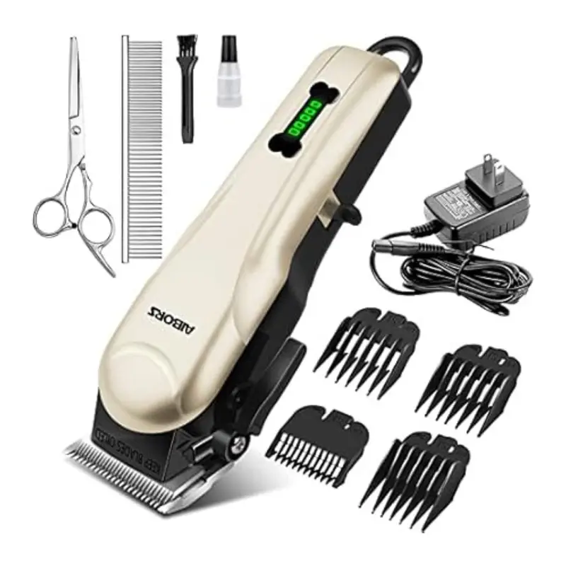 Rechargeable Powerful Heavy Duty Dog Grooming Clippers 1