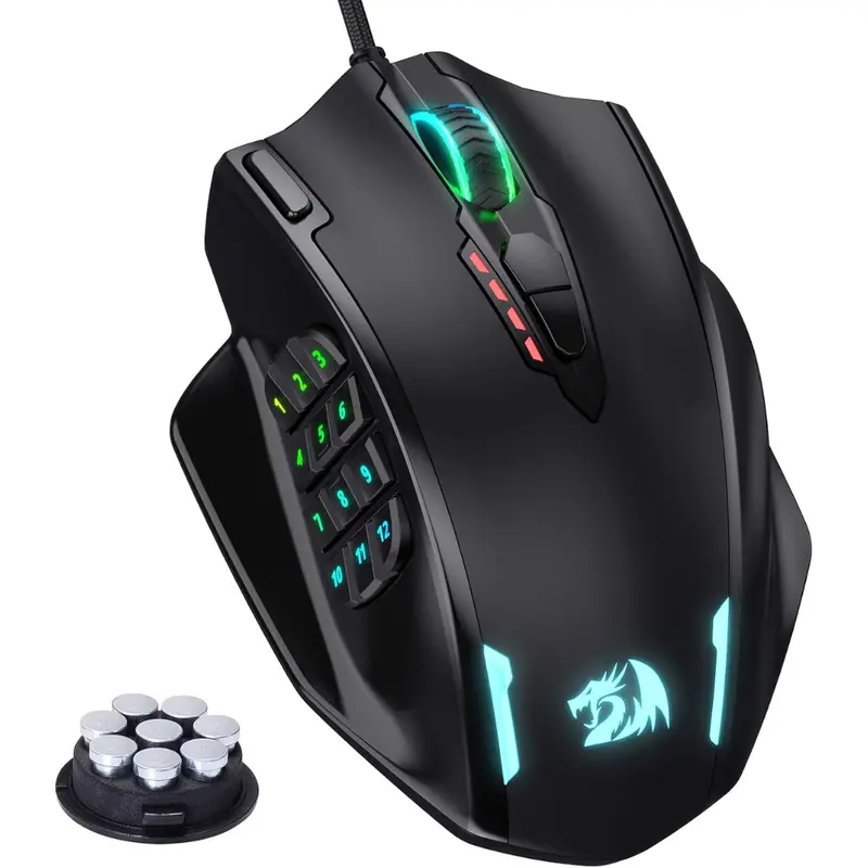 Redragon M908 Impact Rgb Led Mmo Laser Wired Gaming Mouse 1