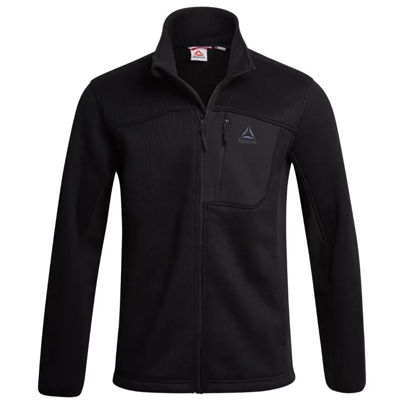 Reebok Men's Textured Fleece Jacket 1
