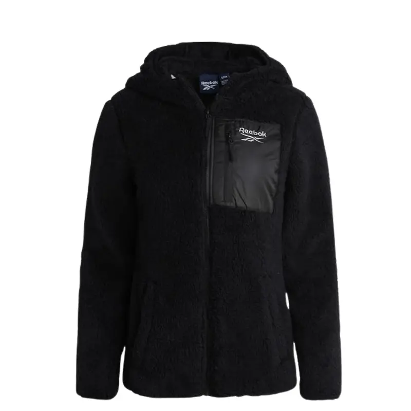 Reebok Women's Sherpa Fleece Zip-Up Hooded Jacket (3 Colors) 1