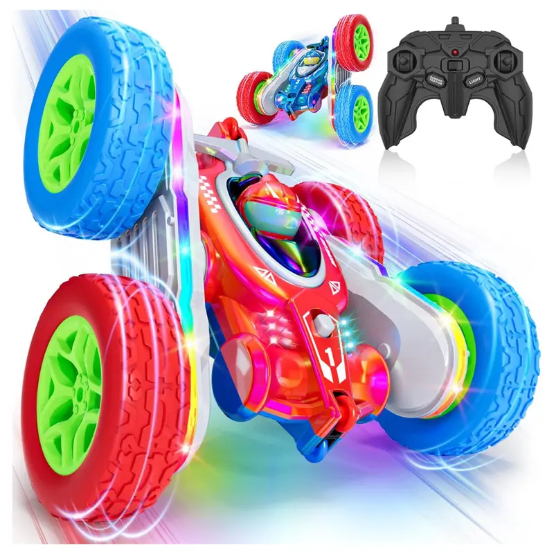 Remote Control Stunt Car With Led Lights & 360º Flips 1