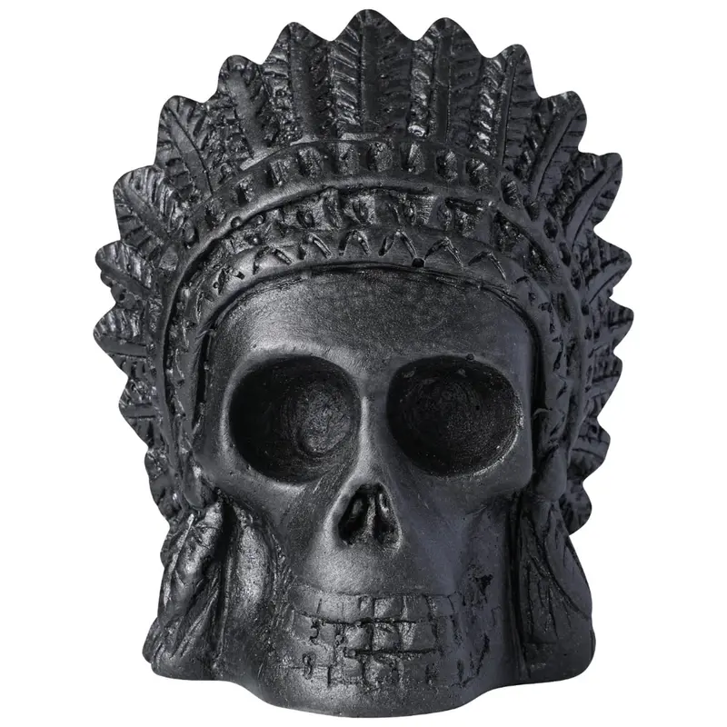 Retro Design Screaming Aztec Death Whistle Skull 1