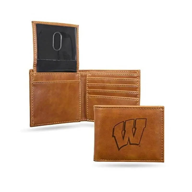 Rico Georgia Bulldogs Brown Laser Engraved Billfold 1