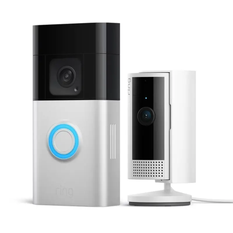 Ring Essential Security Set With Battery Doorbell Plus And Indoor Cam 1